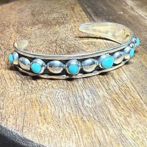 Sterling and Turquoise Women's Mexican silver Bracelet